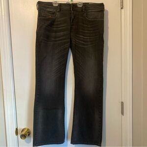Diesel Zanity Dark Gray Bootcut Jeans for Men 32x30